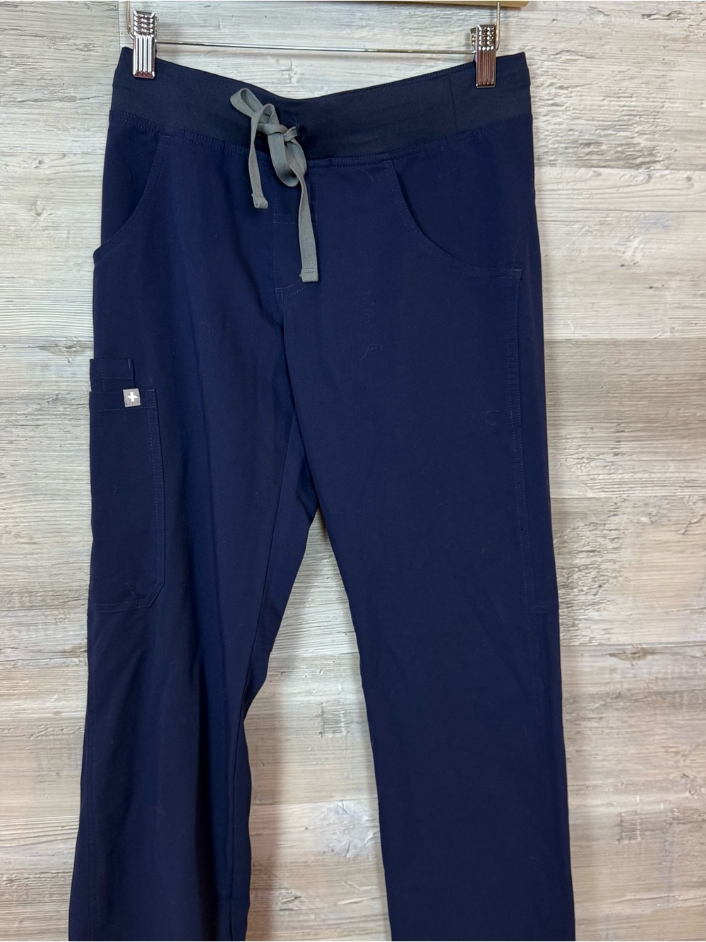 FIGS Kade Cargo Scrub Pants Navy Blue XS Petite XSP T21004P FIONx Stretch - Picture 4 of 8